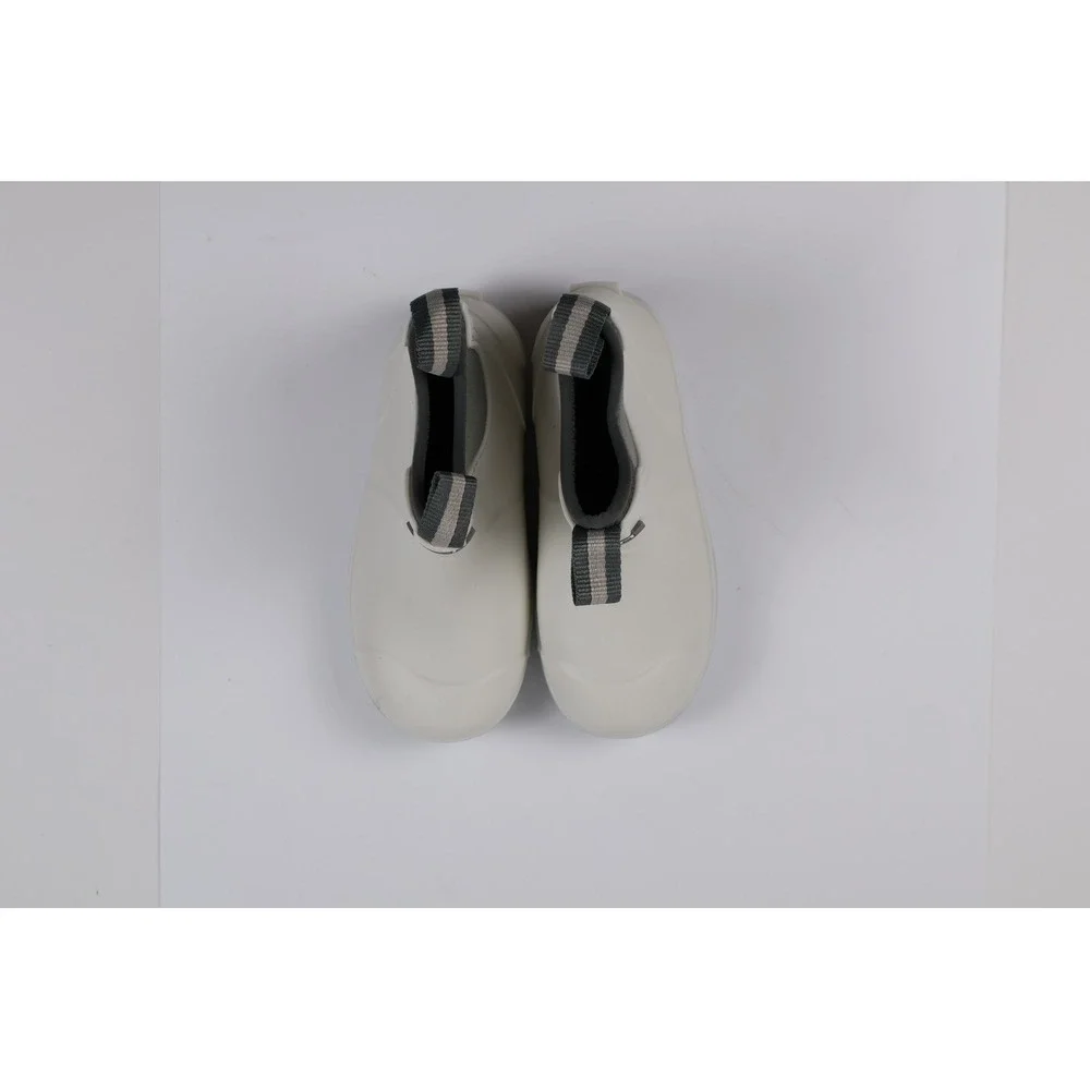 LFH Rain Boots Chelsea Waterproof White Green Size 210 NEW